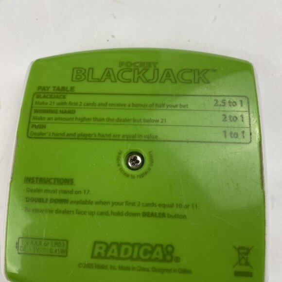 TESTED Lot of 6 Handheld Electronic Games Radica Hasbro Poker Simon Blackjack - Picture 5 of 8